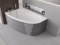 Mexen X-ST Styrofoam Casing for Corner Bathtub 240 cm, White - 55022-00