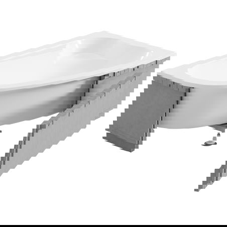Mexen X-ST Styrofoam LED casing for corner bathtub 240 cm, white - 55022-01