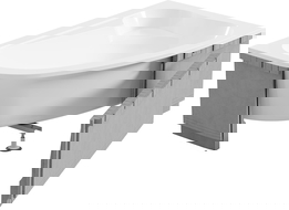 Mexen X-ST Styrofoam LED casing for corner bathtub 240 cm, white - 55022-01