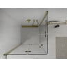 Mexen Lima Duo folding shower cubicle 90 x 90 cm, Transparent, Gold - 856-090-090-50-00-02