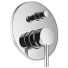 Mexen Lua flush-mounted bathtub mixer tap, Chrome - 72835-00