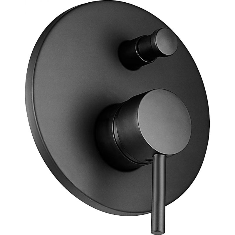 Mexen Lua flush-mounted bathtub mixer tap, Black - 72835-70