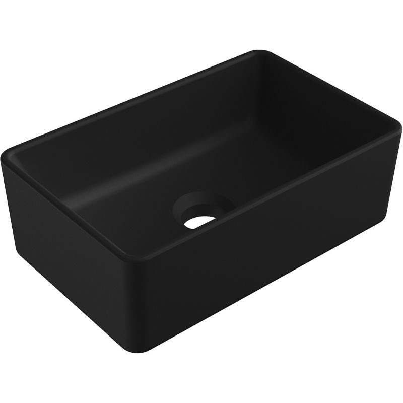 Mexen Nadia countertop washbasin 36 x 23 cm, Black matt - 21613685