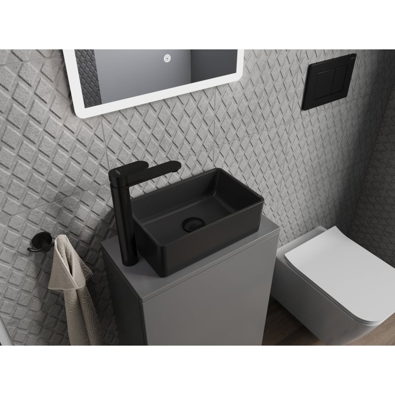 Mexen Nadia countertop sink 36 x 23 cm, black matte - 21613685