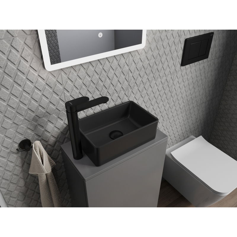 Mexen Nadia countertop washbasin 36 x 23 cm, black matte - 21613685