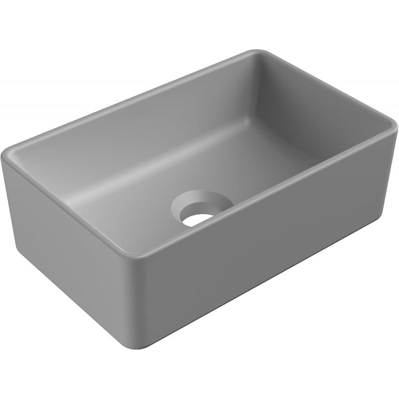 Mexen Nadia countertop washbasin 36 x 23 cm, Light Grey matt - 21613661