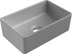 Mexen Nadia countertop washbasin 36 x 23 cm, light grey matte - 21613661