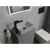 Mexen Nadia countertop washbasin 36 x 23 cm, Light Grey matt - 21613661
