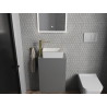 Mexen Nadia countertop washbasin 36 x 23 cm, white/gold rim - 21613605