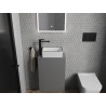 Mexen Nadia countertop washbasin 36 x 23 cm, white/black rim - 21613607