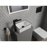 Mexen Nadia countertop washbasin 36 x 23 cm, white/black rim - 21613607