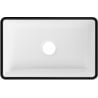 Mexen Nadia countertop washbasin 36 x 23 cm, white/black rim - 21613607