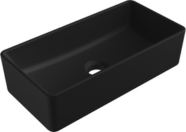 Mexen Nadia countertop washbasin 46 x 23 cm, Black matt - 21614685