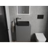 Mexen Nadia countertop washbasin 46 x 23 cm, black matte - 21614685