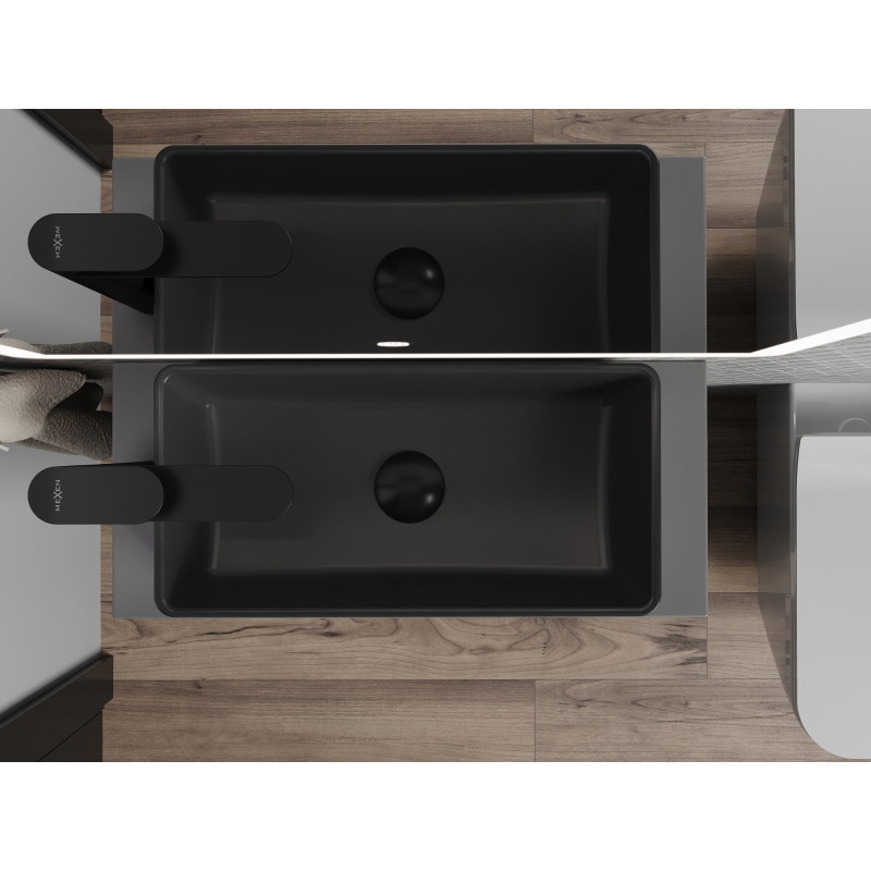 Mexen Nadia countertop sink 46 x 23 cm, matte black - 21614685