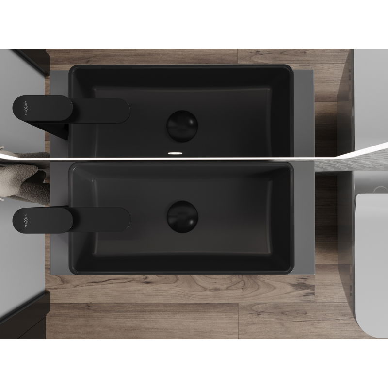 Mexen Nadia countertop washbasin 46 x 23 cm, black matte - 21614685