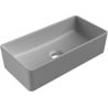 Mexen Nadia countertop basin 46 x 23 cm, light grey matte - 21614661