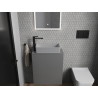 Mexen Nadia countertop washbasin 46 x 23 cm, light gray matte - 21614661