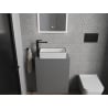 Mexen Nadia countertop washbasin 46 x 23 cm, white/black rim - 21614607