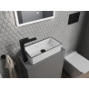 Mexen Nadia countertop washbasin 46 x 23 cm, white/black rim - 21614607