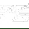 Mexen Sella freestanding wall-mounted bathtub 170 x 80 cm, matte white, gun metal overflow - 52711708000-95