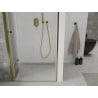 Mexen Lima 70 cm Folded Shower Door, Transparent, Gold - 856-070-000-50-00