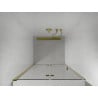 Mexen Lima folding shower door 90 cm, Transparent, Gold - 856-090-000-50-00
