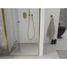 Mexen Lima folding shower door 90 cm, Transparent, Gold - 856-090-000-50-00