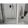 Mexen Lima folding shower door 70 cm, Transparent, Black - 856-070-000-70-00