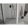 Mexen Lima folding shower door 70 cm, Transparent, Black - 856-070-000-70-00