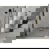 Mexen Lima folding shower door 80 cm, Transparent, Black - 856-080-000-70-00