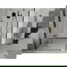 Mexen Lima folding shower door 80 cm, Transparent, Black - 856-080-000-70-00