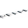 Mexen towel hook with five handles, Chrome - 709265-00
