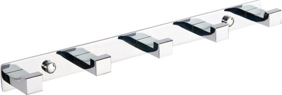 Mexen towel hook with five handles, Chrome - 709265-00
