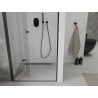 Mexen Lima folding shower door 100 cm, Transparent, Black - 856-100-000-70-00