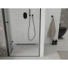 Mexen Lima folding shower doors 120 cm, transparent, black - 856-120-000-70-00