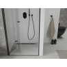 Mexen Lima folding shower doors 120 cm, transparent, black - 856-120-000-70-00