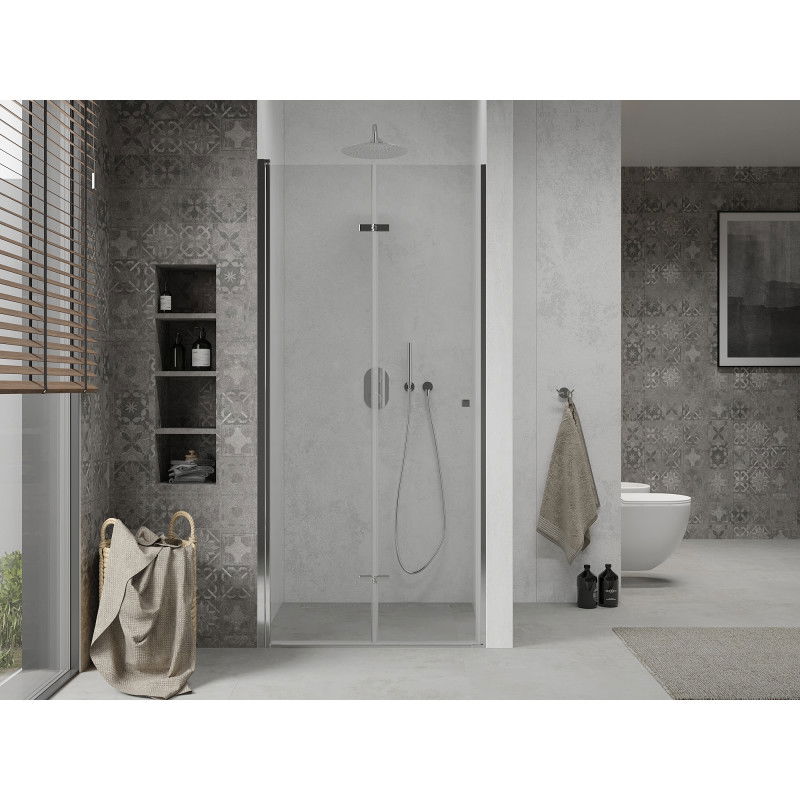 Mexen Lima 60 cm Folding Shower Door, Transparent, Chrome - 856-060-000-01-00