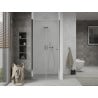 Mexen Lima folding shower door 60 cm, Transparent, Chrome - 856-060-000-01-00
