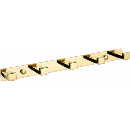 Mexen towel hook with five holders, gold - 709265-50