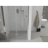 Mexen Lima folding shower door 60 cm, Transparent, Chrome - 856-060-000-01-00