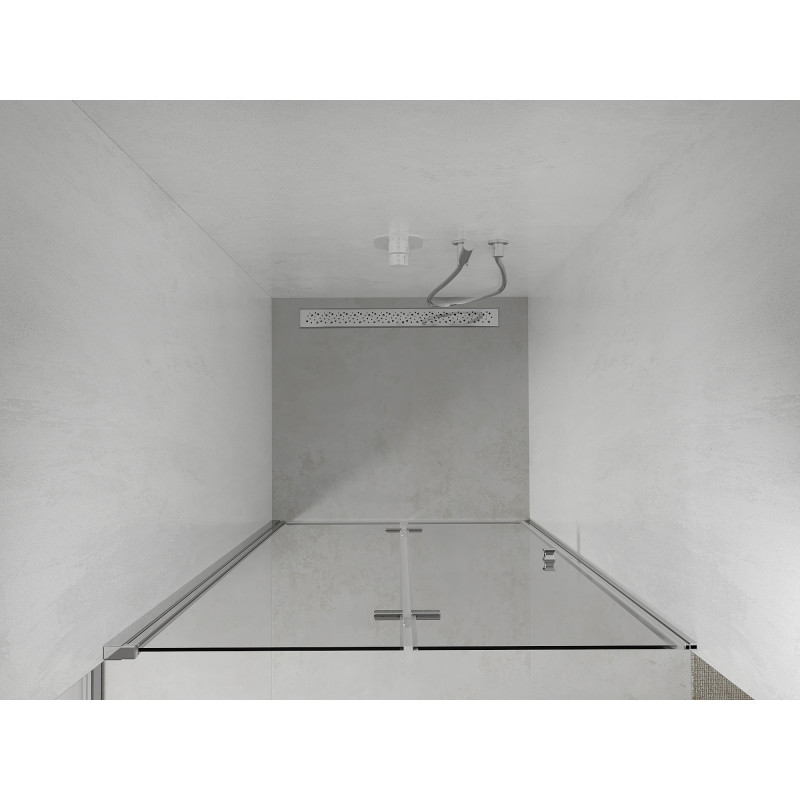 Mexen Lima folding shower door 65 cm, transparent, chrome - 856-065-000-01-00