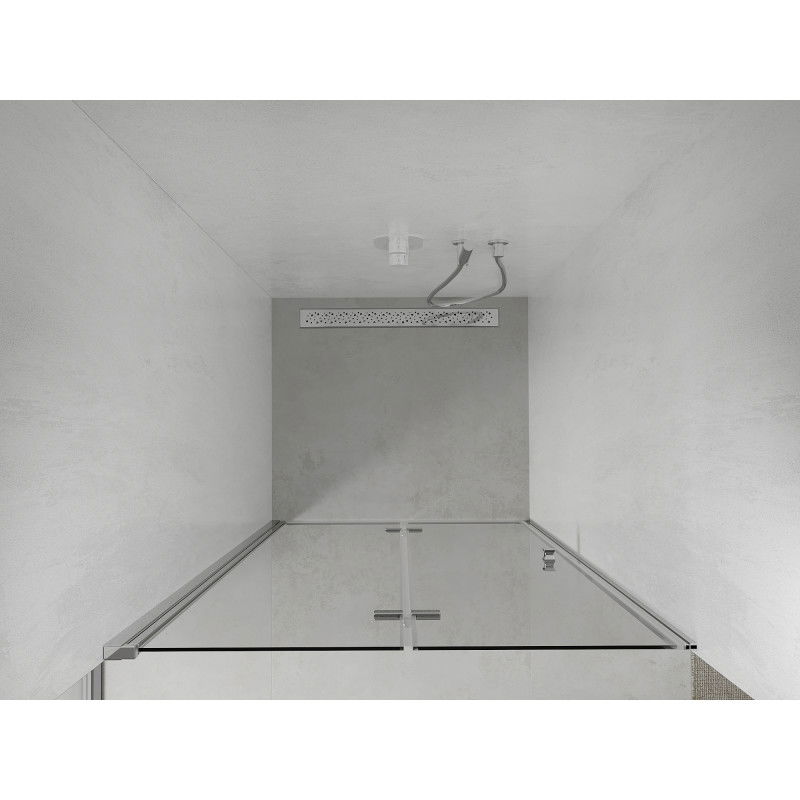 Mexen Lima folding shower door 70 cm, transparent, chrome - 856-070-000-01-00