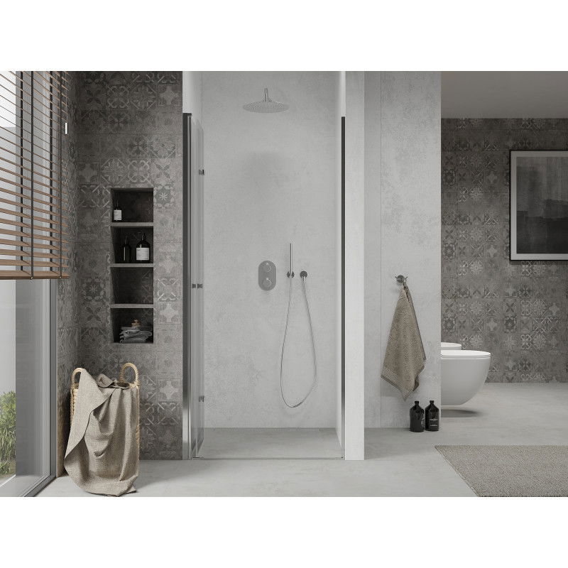 Mexen Lima folding shower doors 85 cm, transparent, chrome - 856-085-000-01-00