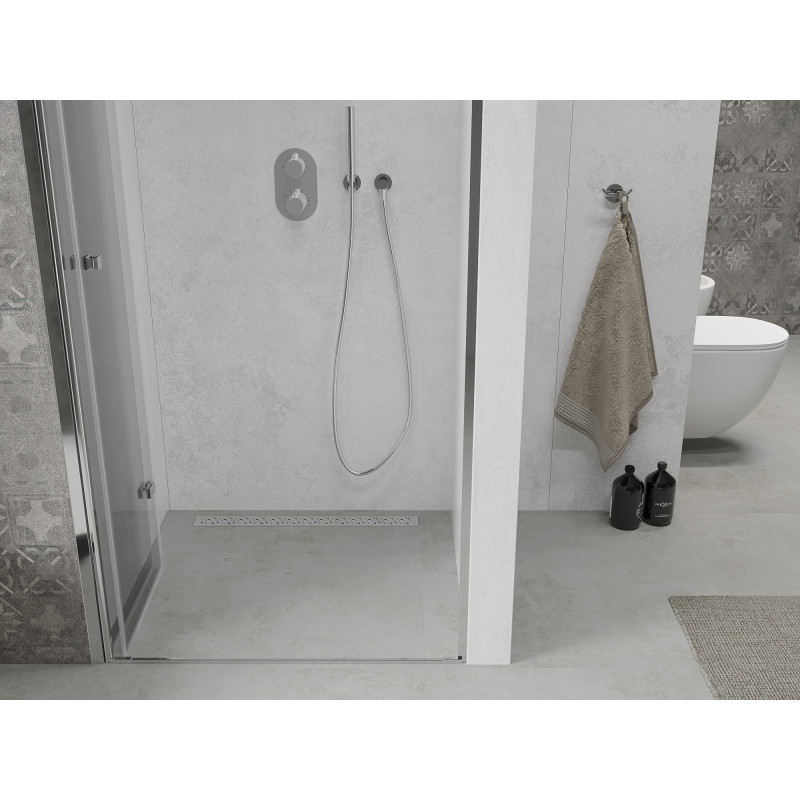 Mexen Lima folding shower doors 90 cm, transparent, chrome - 856-090-000-01-00