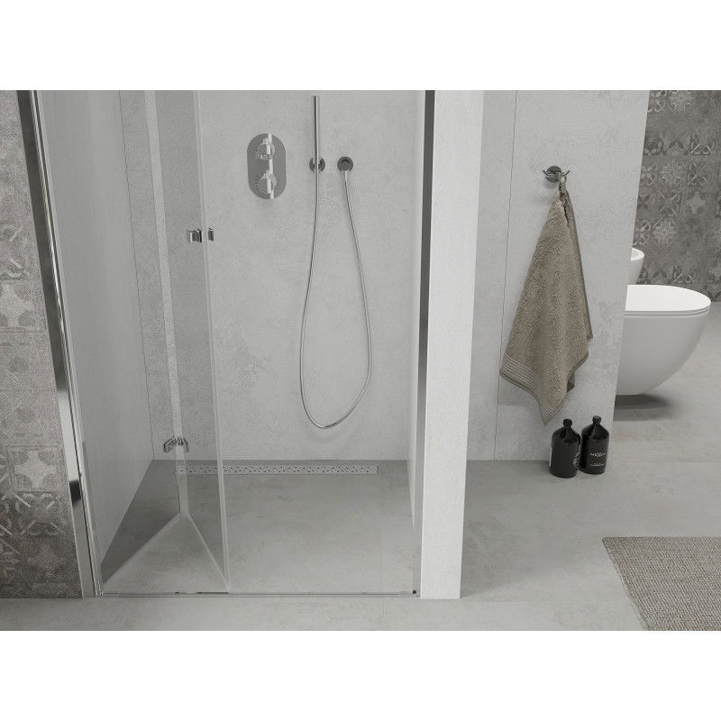 Mexen Lima folding shower door 95 cm, transparent, chrome - 856-095-000-01-00