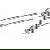 Mexen double swivel towel rack, Chrome - 7039242-00