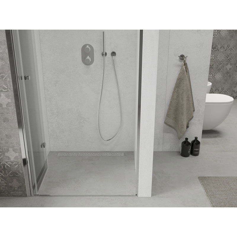 Mexen Lima Foldable Shower Door 115 cm, Transparent, Chrome - 856-115-000-01-00