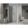 Mexen Lima folding shower door 120 cm, graphite, chrome - 856-120-000-01-40