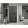 Mexen Lima folding shower door 120 cm, graphite, chrome - 856-120-000-01-40